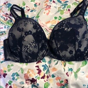 Navy lace bra